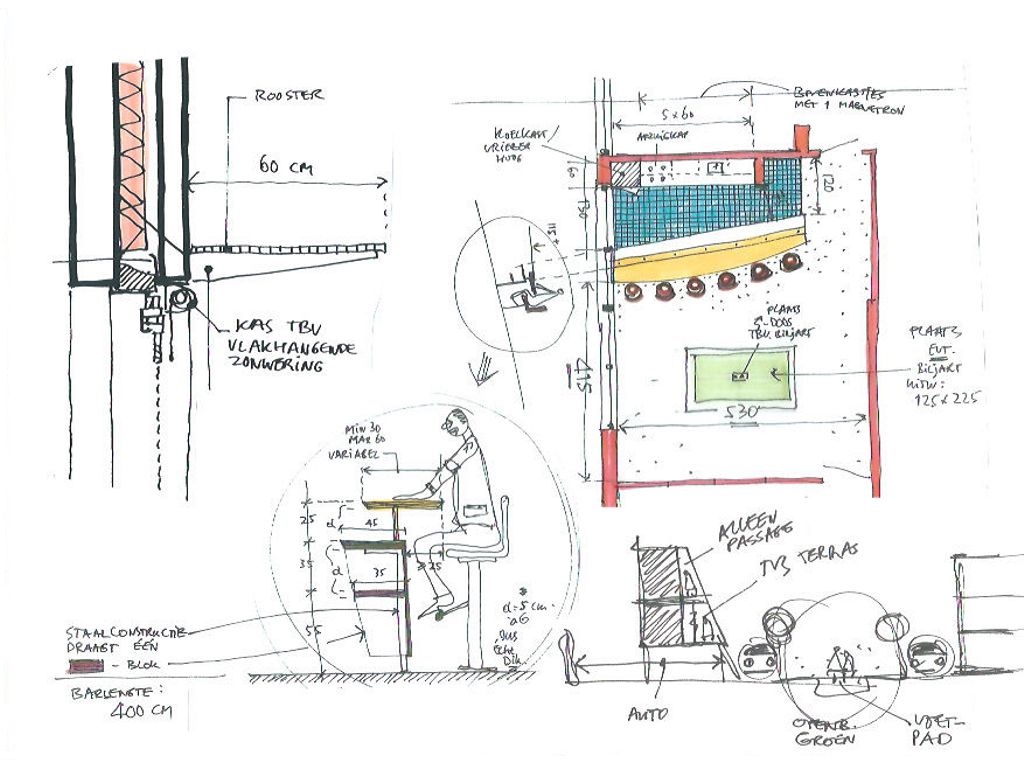 brandweer Oldebroek, ontwerpschetsen