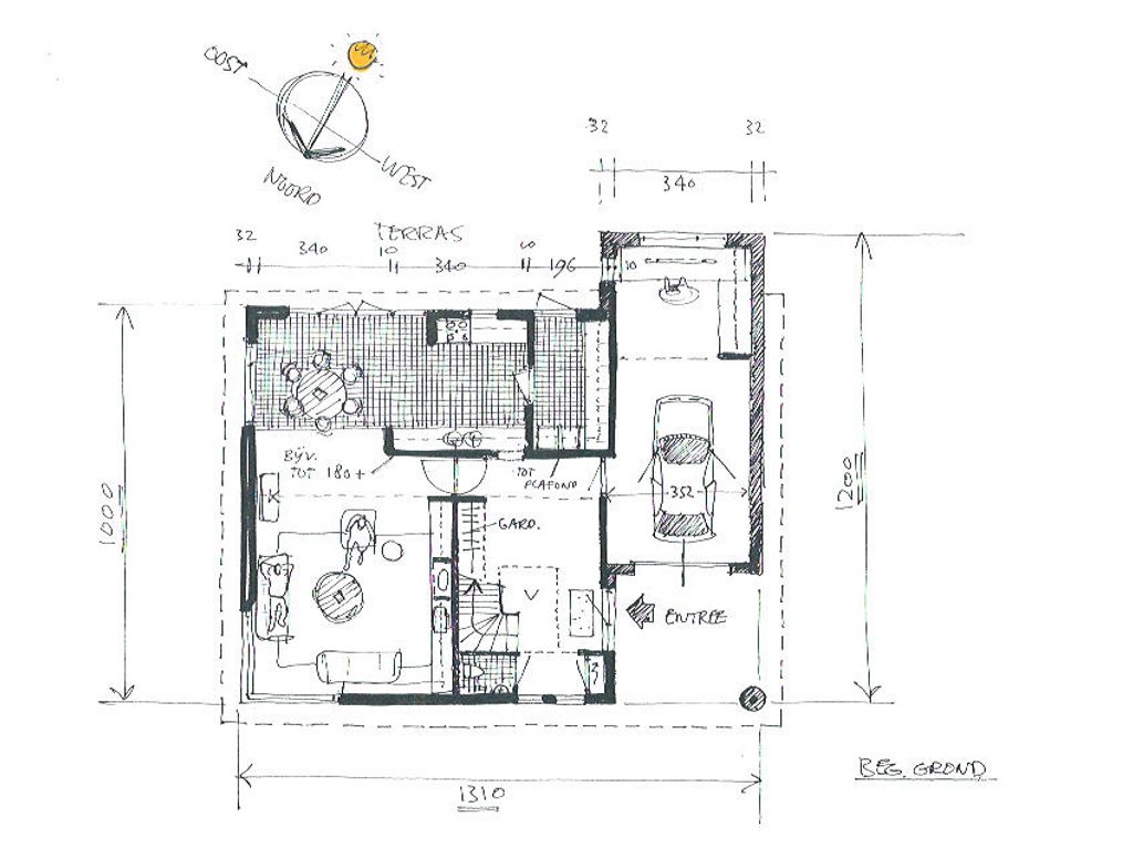 woonhuis Elburg, begane grond