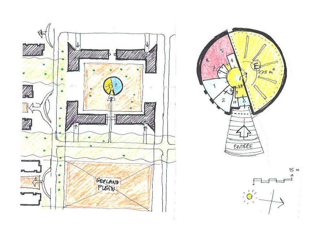 museum Stroe, ontwerpschets